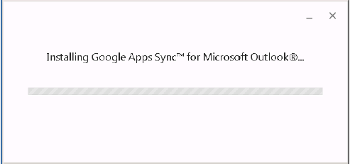 outlook installing google apps sync